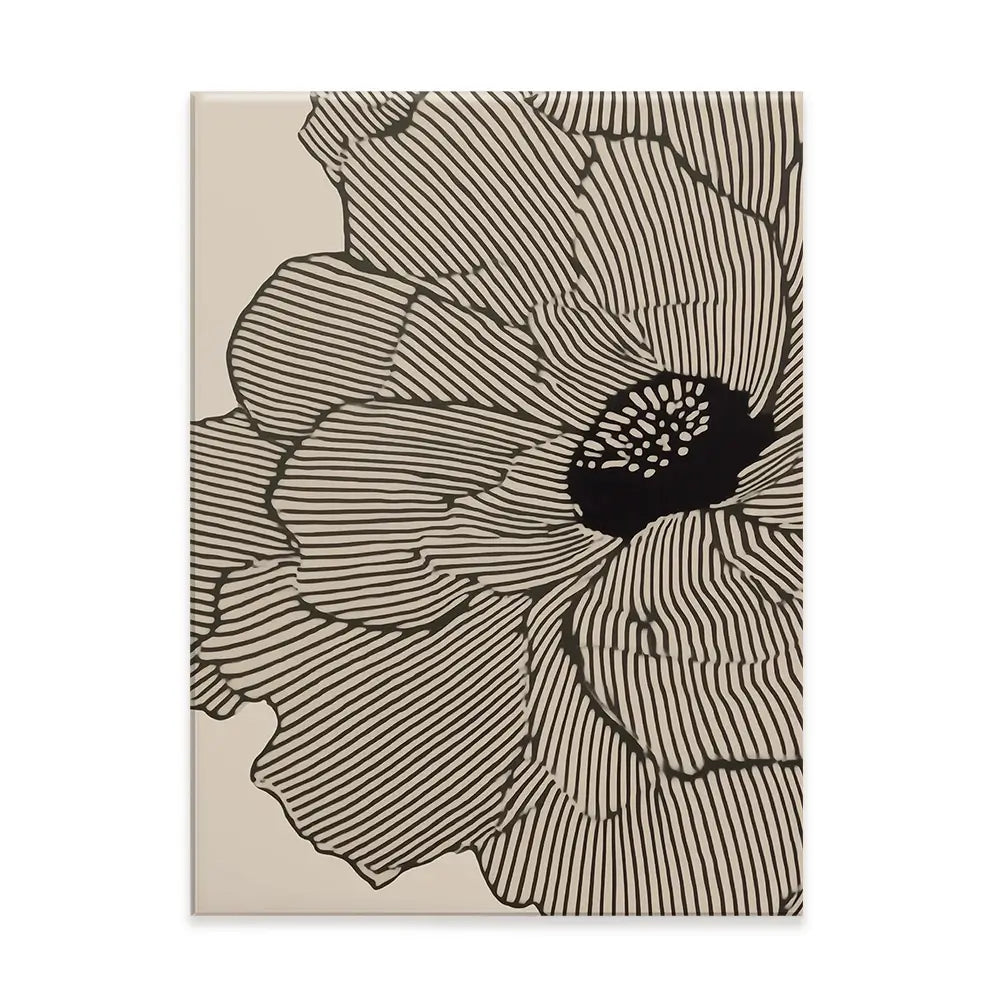 Floral Lines Canvas Print Floral Lines Canvas Print wall art product IAmHomeStudio