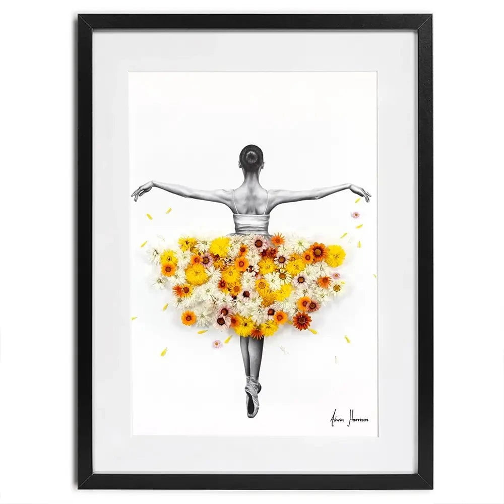 Flower Ballerina Framed Art Print Flower Ballerina Framed Art Print wall art product Ashvin Harrison
