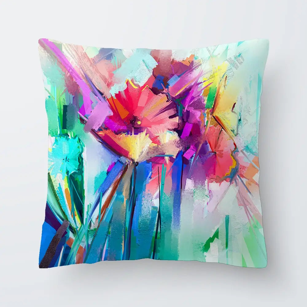 Flower Power Cushion Flower Power Cushion wall art product Art Print Shop