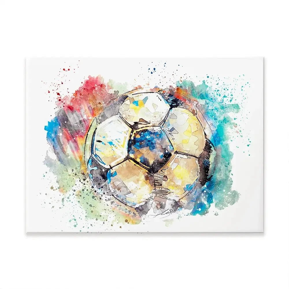Football Splash Canvas Print Football Splash Canvas Print wall art product marina shin / Shutterstock