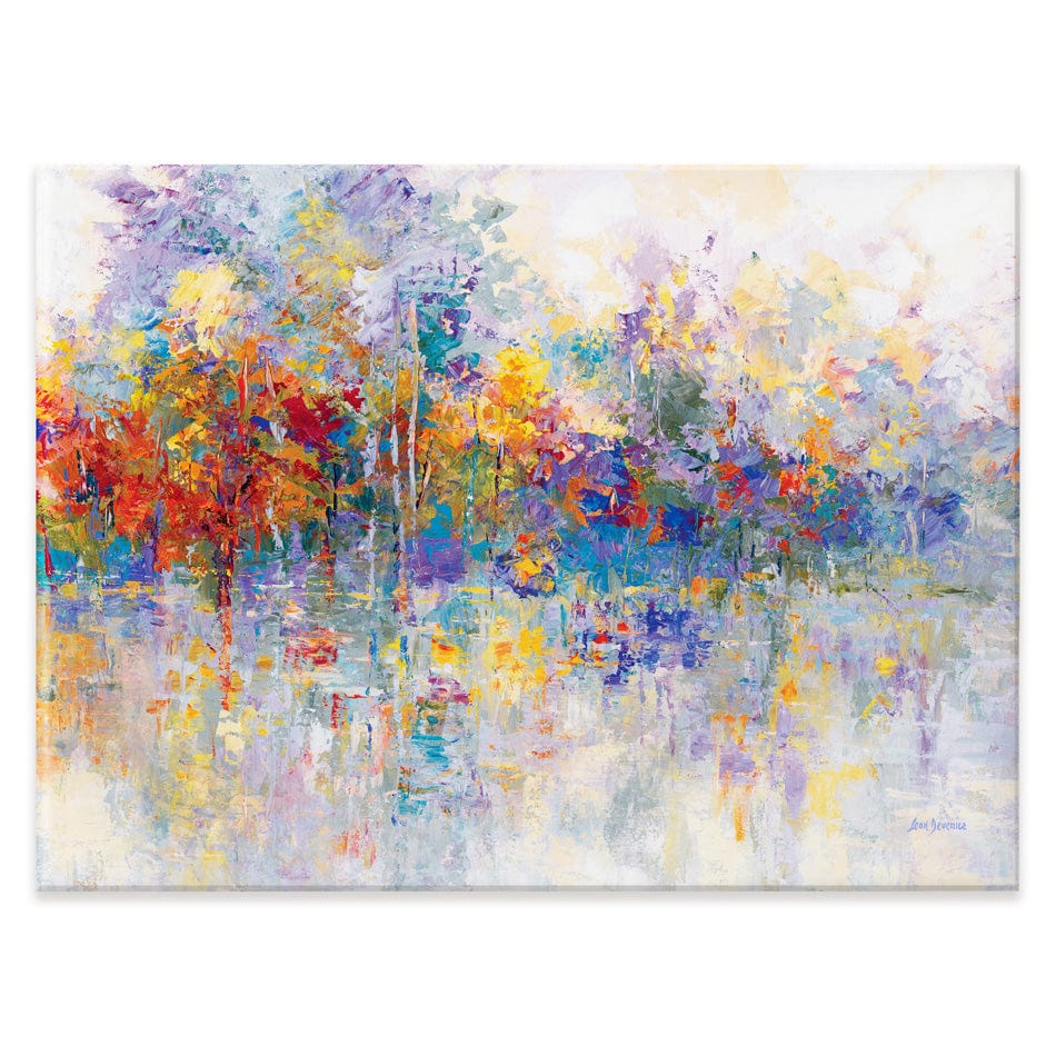 Forest By The Frozen Lake Canvas Print wall art product Leon Devenice