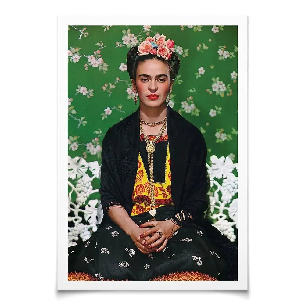Frida Floral Art Print Frida Floral Art Print wall art product S Megalos