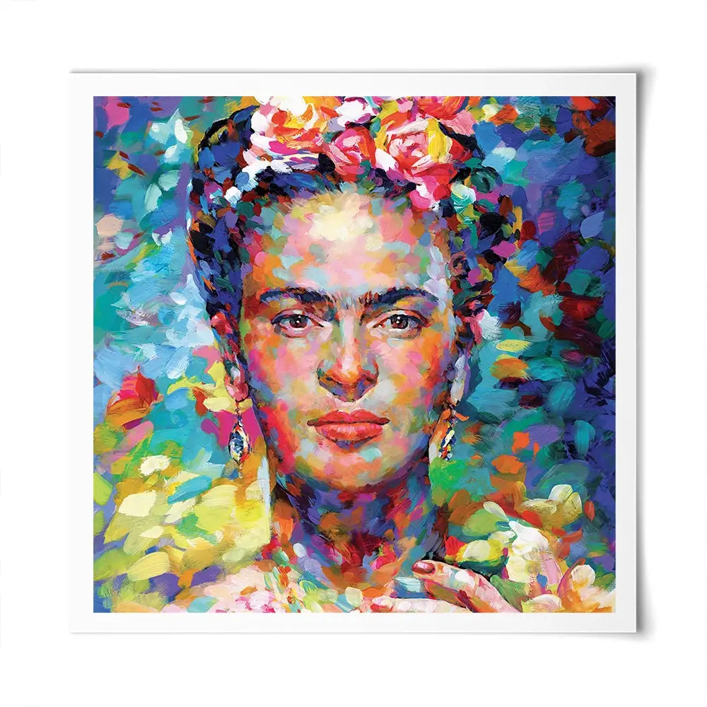 Frida Square Art Print Frida Square Art Print wall art product Leon Devenice