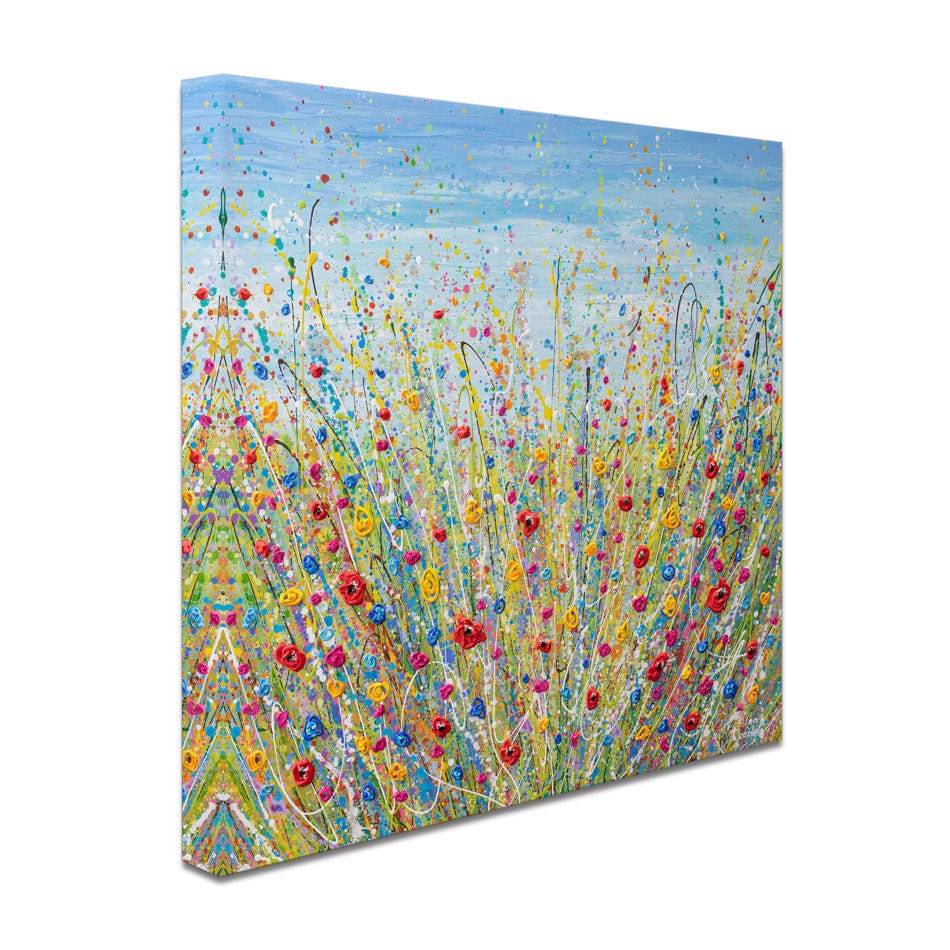 Fun Flowers Canvas Print wall art product Olga Tkachyk
