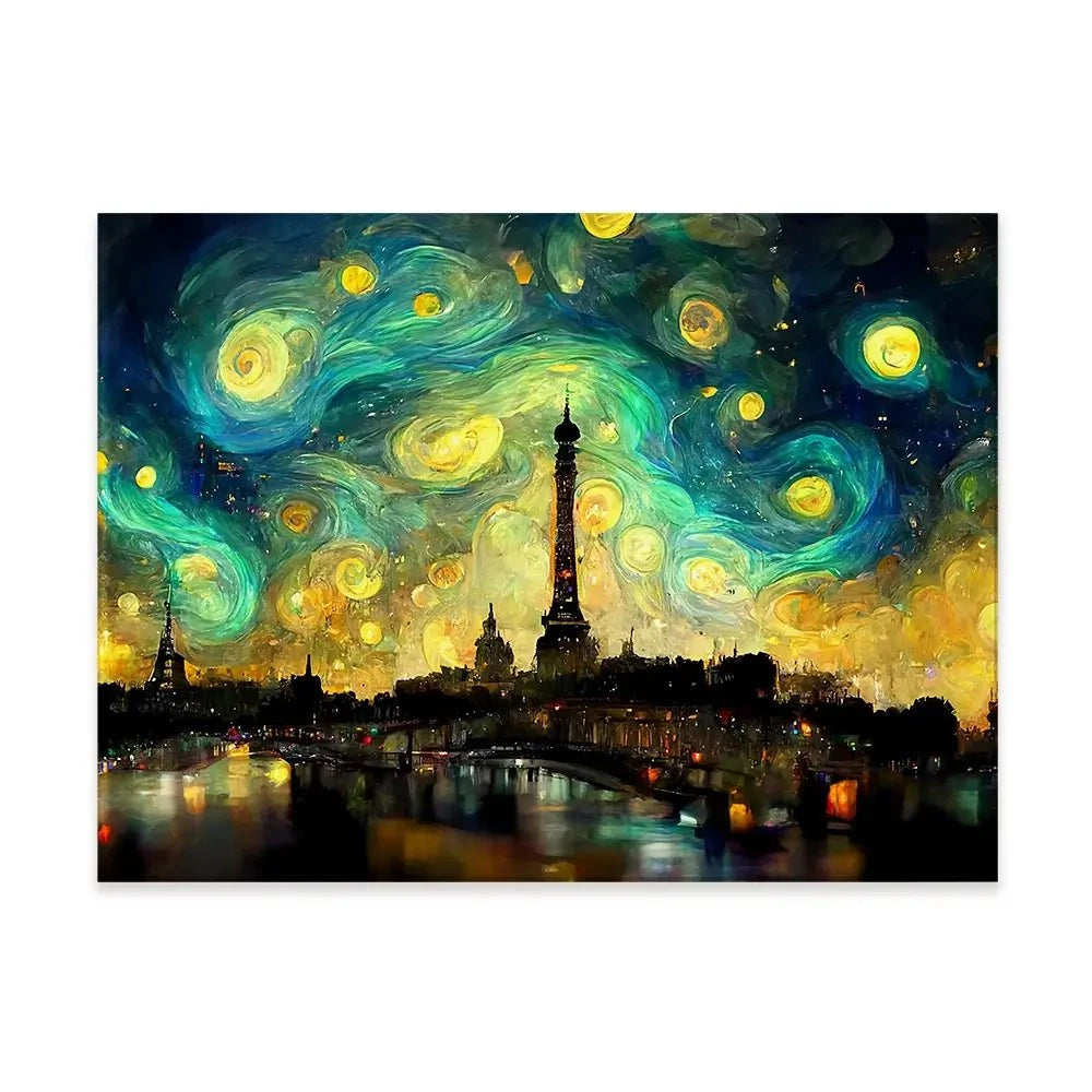 Galaxy Starry Night Canvas Print Galaxy Starry Night Canvas Print wall art product 3d artwork wallpaper / Shutterstock
