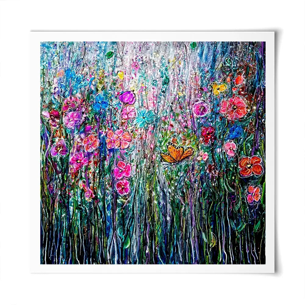 Garden Paradise Square Art Print Garden Paradise Square Art Print wall art product Lena Owens - Independent