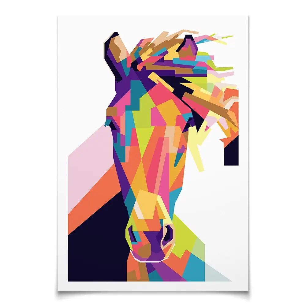 Geometric Pop Art Horse Art Print Geometric Pop Art Horse Art Print wall art product noeeerr / Shutterstock