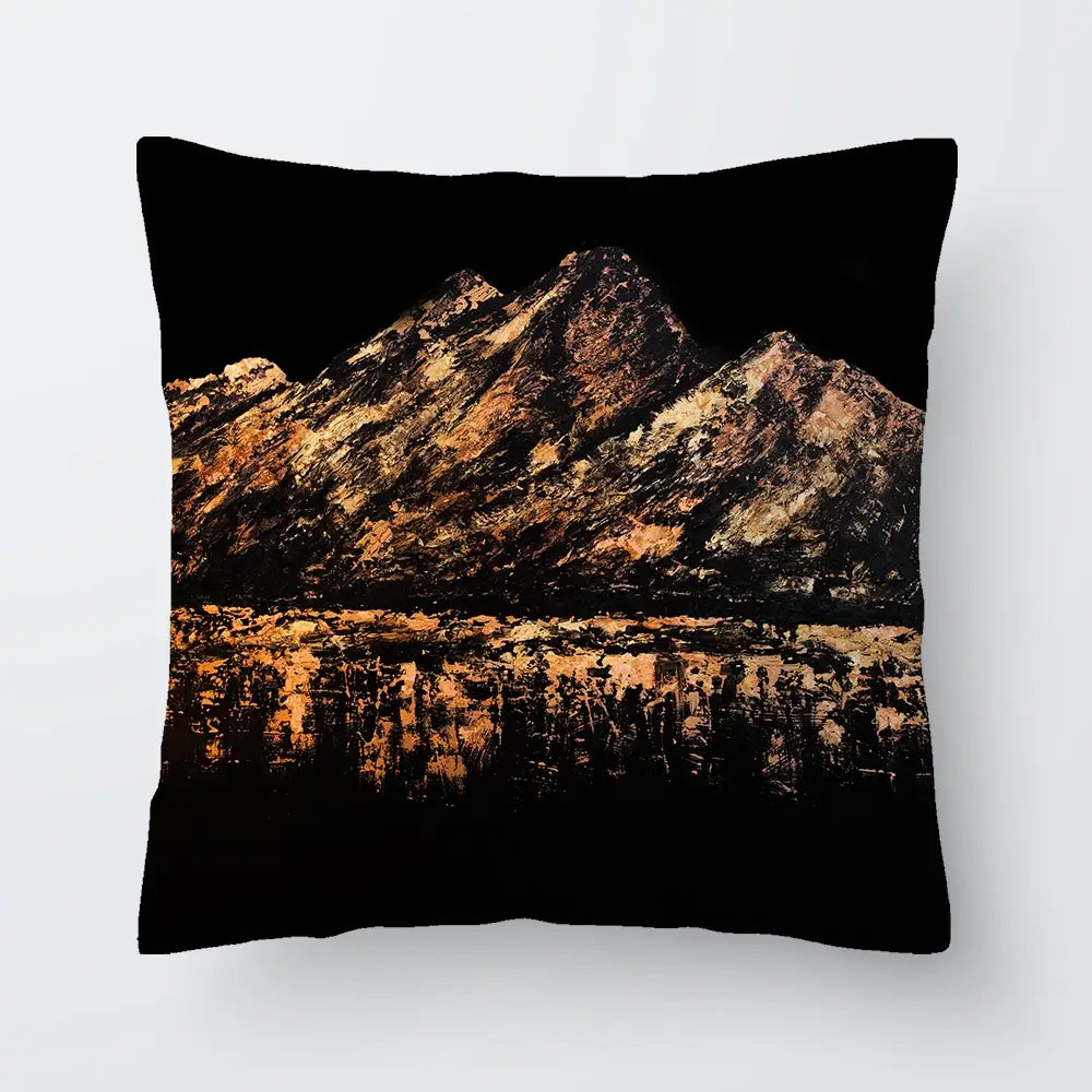 Gilded Peaks Cushion Gilded Peaks Cushion wall art product Osnat Tzadok