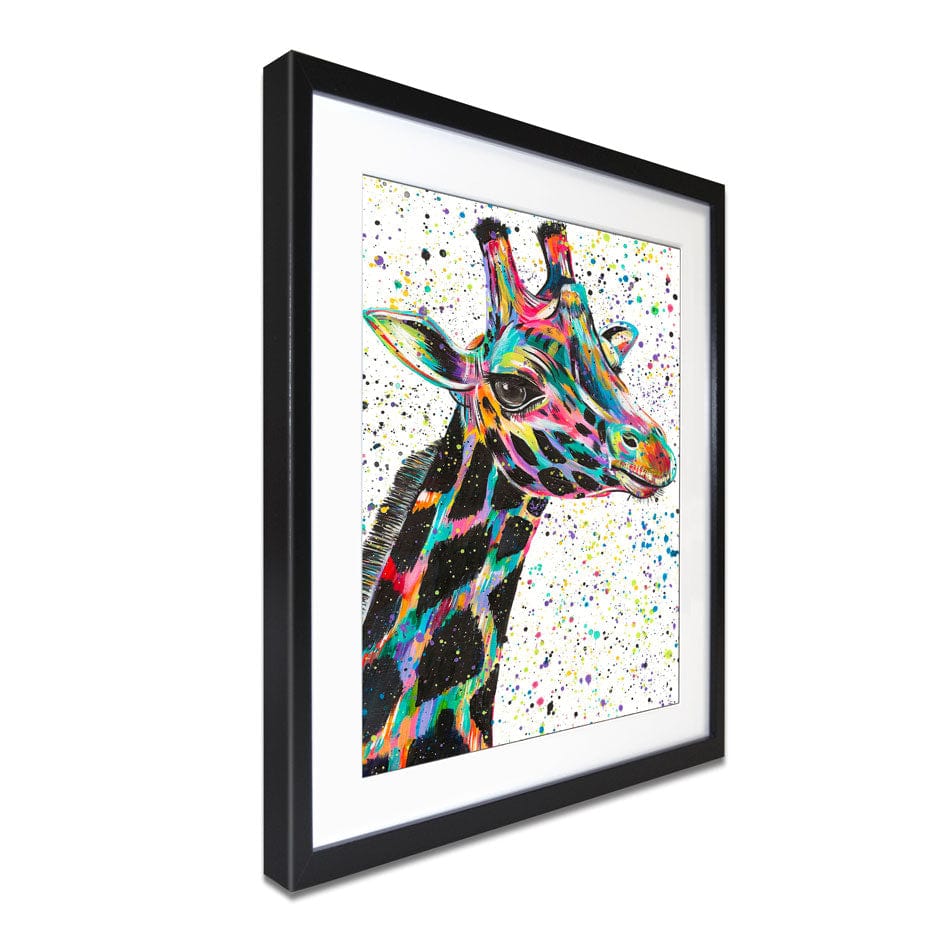 Giraffe Nora Framed Art Print wall art product Emma LC Art