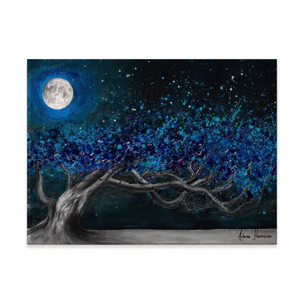 Glowing Midnight Tree Canvas Print Glowing Midnight Tree Canvas Print wall art product Ashvin Harrison