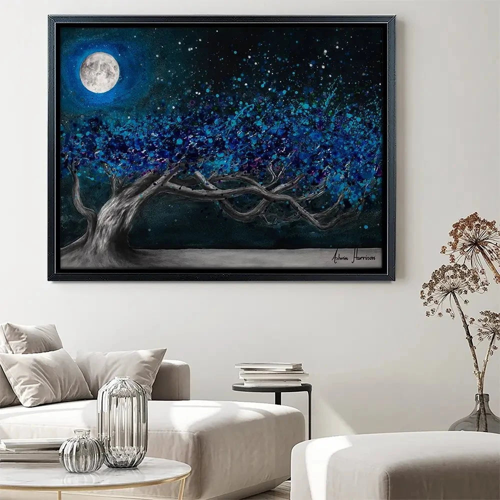 Glowing Midnight Tree Canvas Print Glowing Midnight Tree Canvas Print wall art product Ashvin Harrison