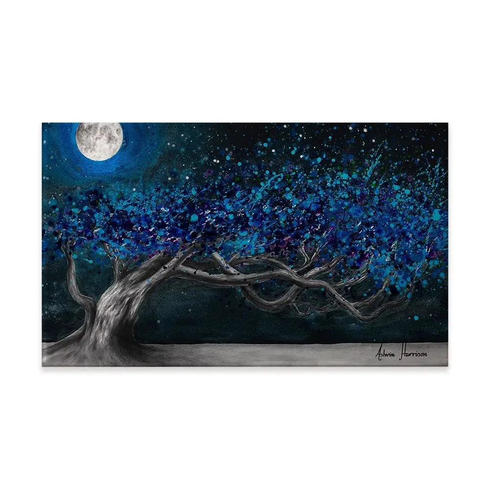 Glowing Midnight Tree Canvas Print Glowing Midnight Tree Canvas Print wall art product Ashvin Harrison