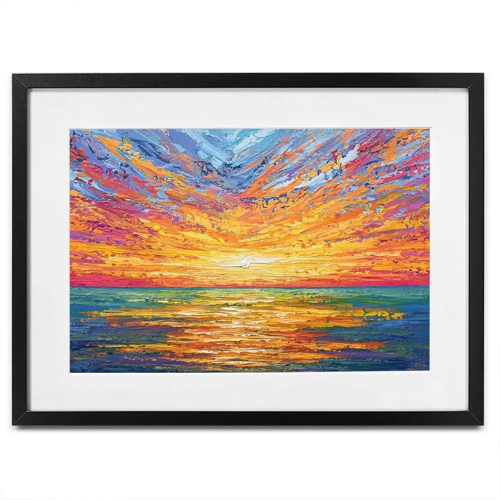 Glowing Sun Framed Art Print Glowing Sun Framed Art Print wall art product Olga Tkachyk