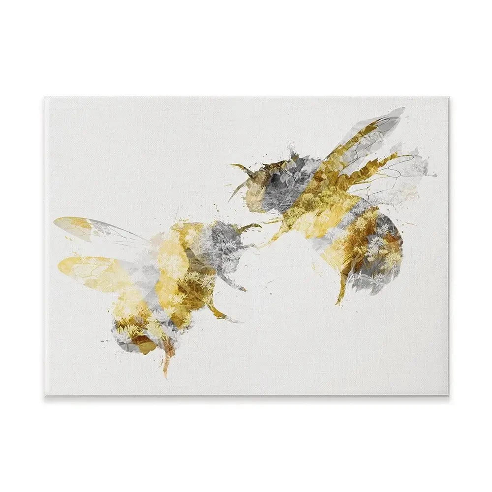 Golden Bees Canvas Print Golden Bees Canvas Print wall art product Aimee Linzi