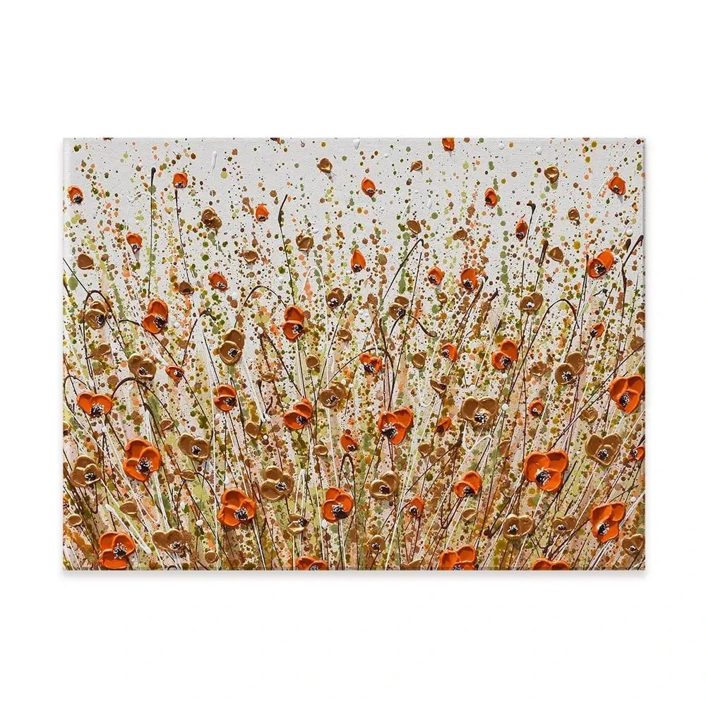 Golden Flowers Canvas Print Golden Flowers Canvas Print wall art product Olga Tkachyk