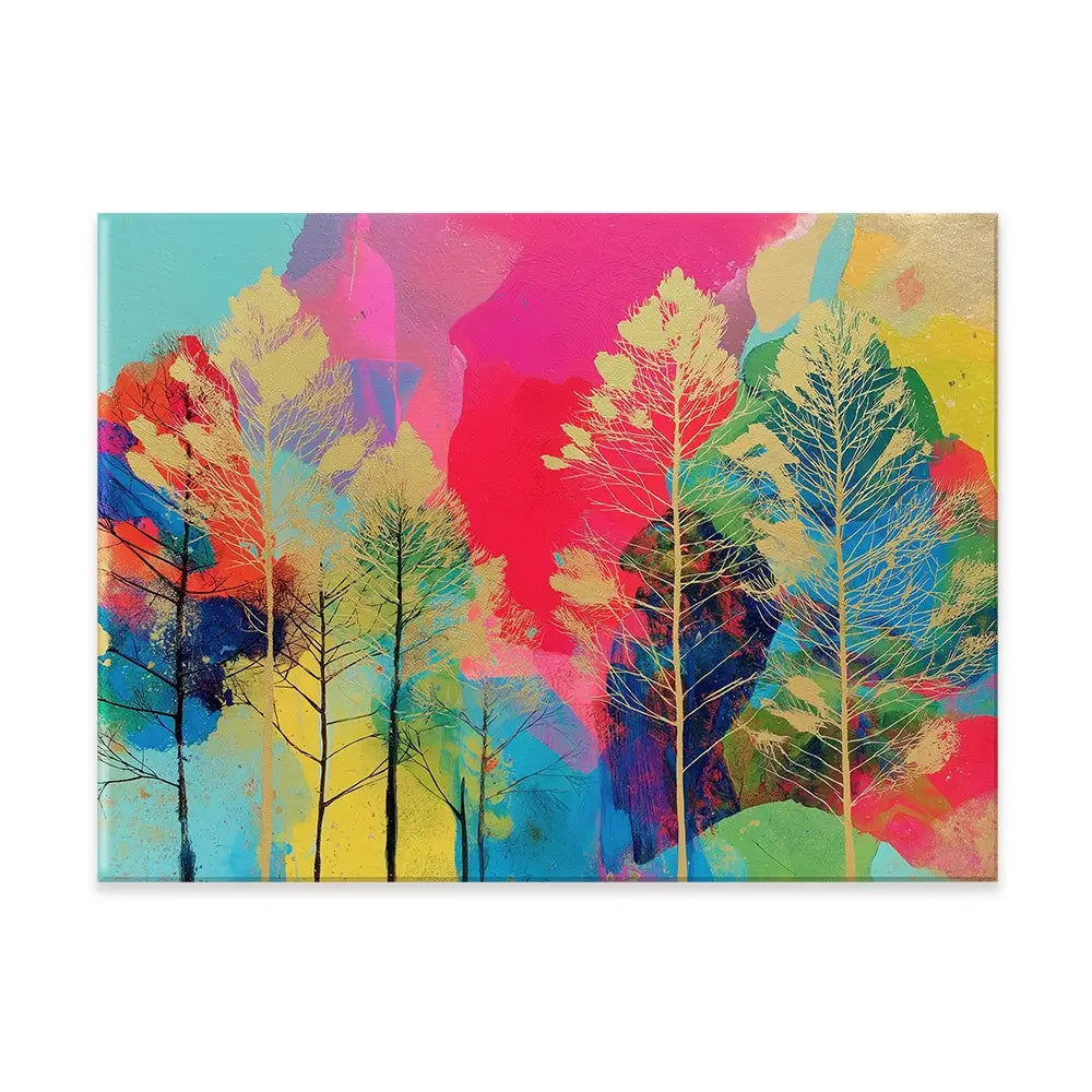 Golden Forest Canvas Print Golden Forest Canvas Print wall art product Chromatic Storm Studio