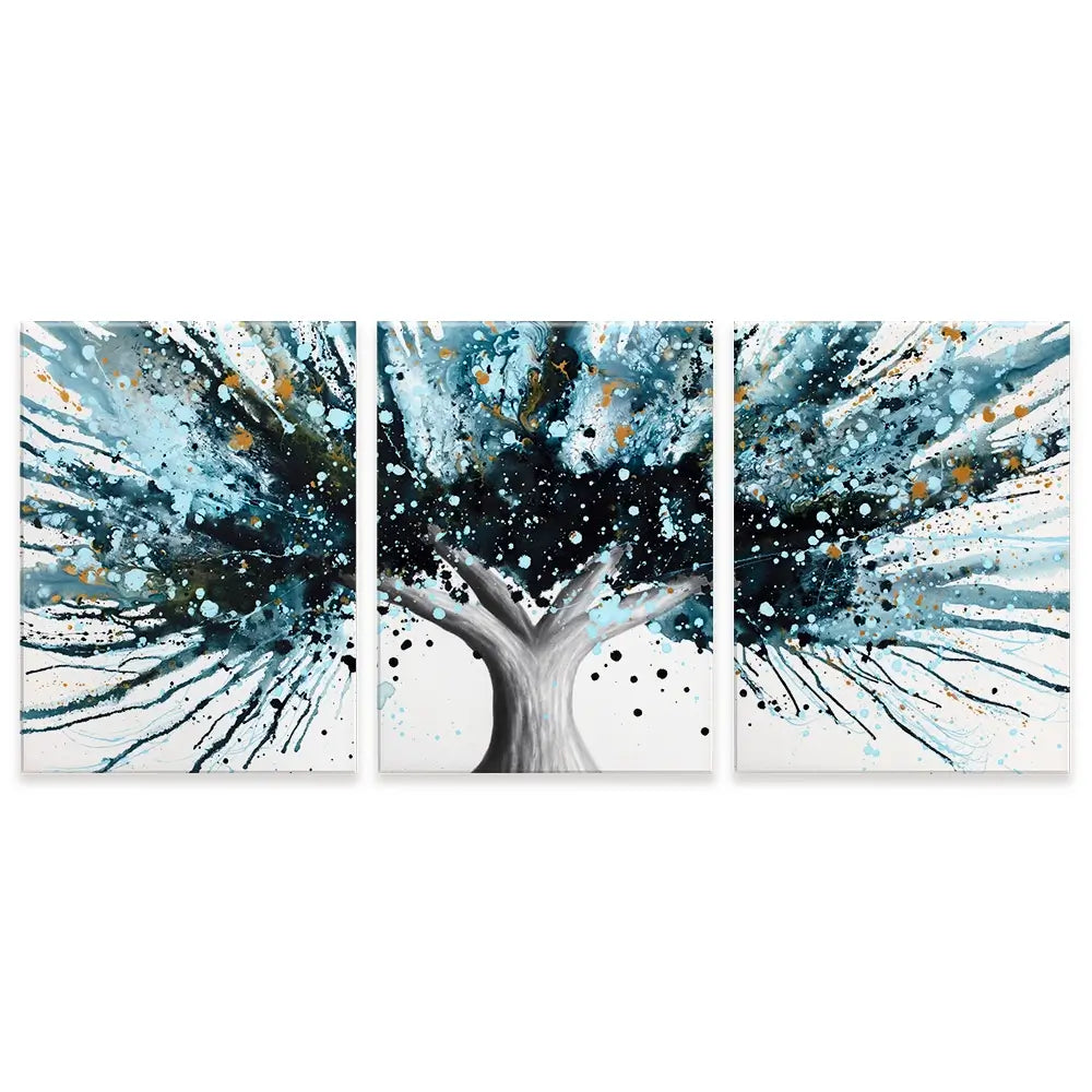 Golden Night Tree Trio Canvas Print Golden Night Tree Trio Canvas Print wall art product Ashvin Harrison