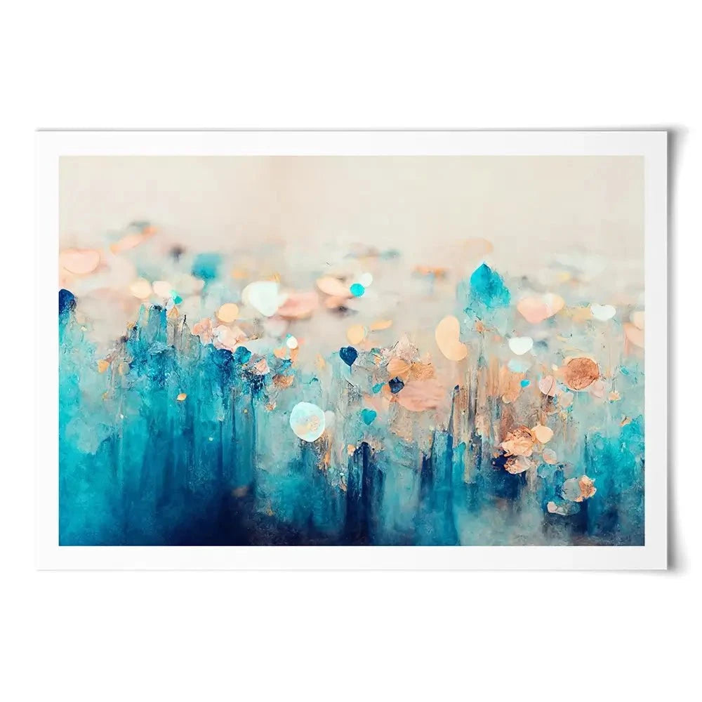 Gradient Blue Art Print Gradient Blue Art Print wall art product Treechild