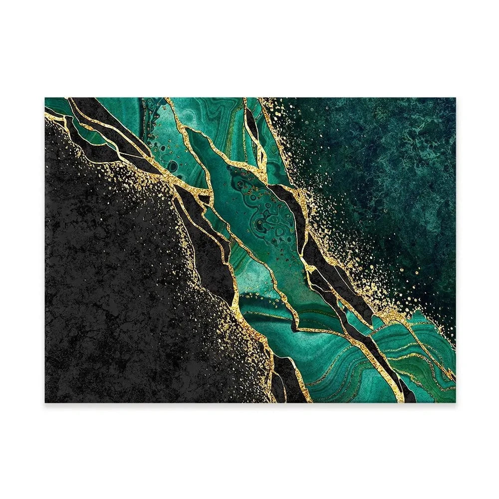 Green Malachite Marble Canvas Print Green Malachite Marble Canvas Print wall art product wacomka / Shutterstock