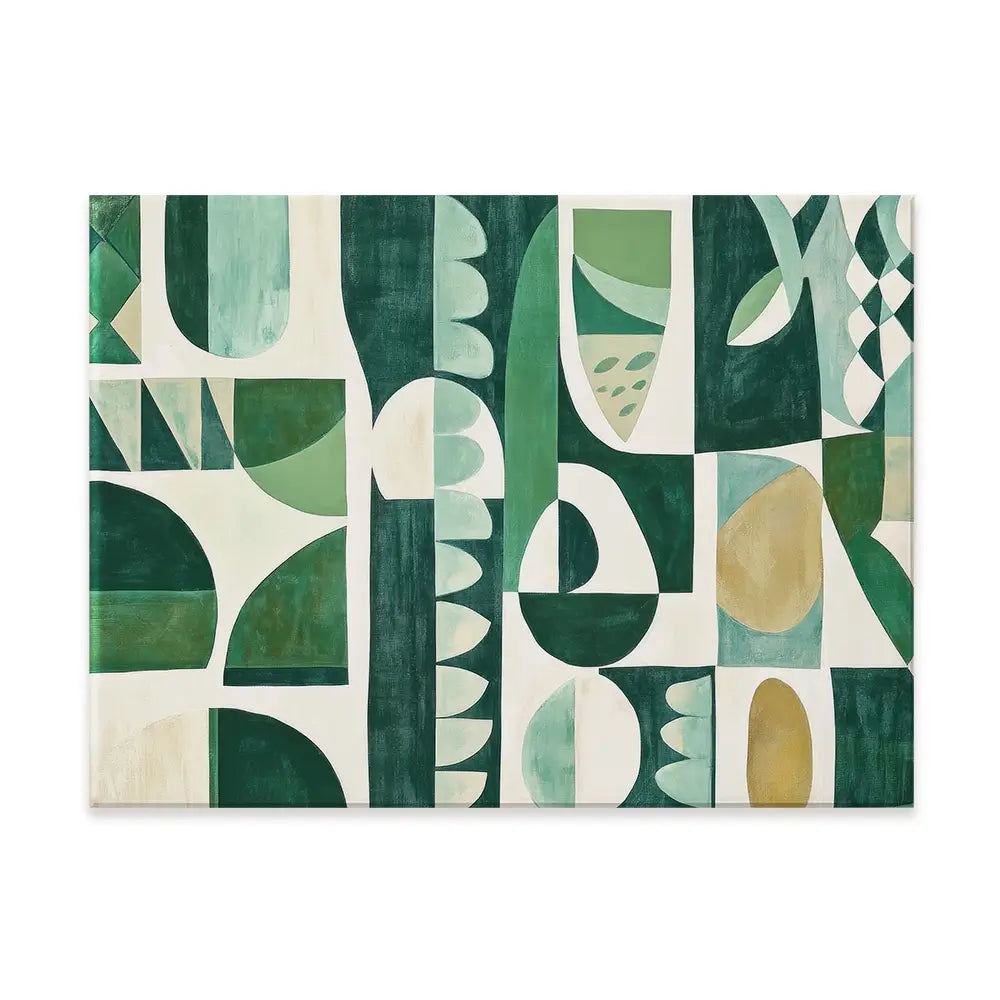 Green Modernist Canvas Print Green Modernist Canvas Print wall art product Sisi And Seb - Independent
