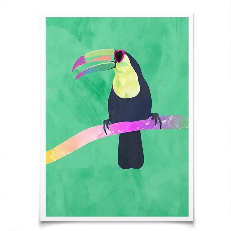 Green Toucan Art Print Green Toucan Art Print wall art product Sarah Manovski