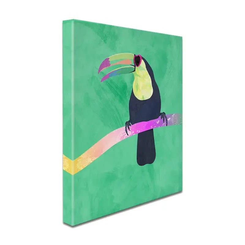Green Toucan Canvas Print Green Toucan Canvas Print wall art product Sarah Manovski