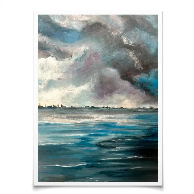 Grey Bay Art Print Grey Bay Art Print wall art product Violeta Allaberdieva