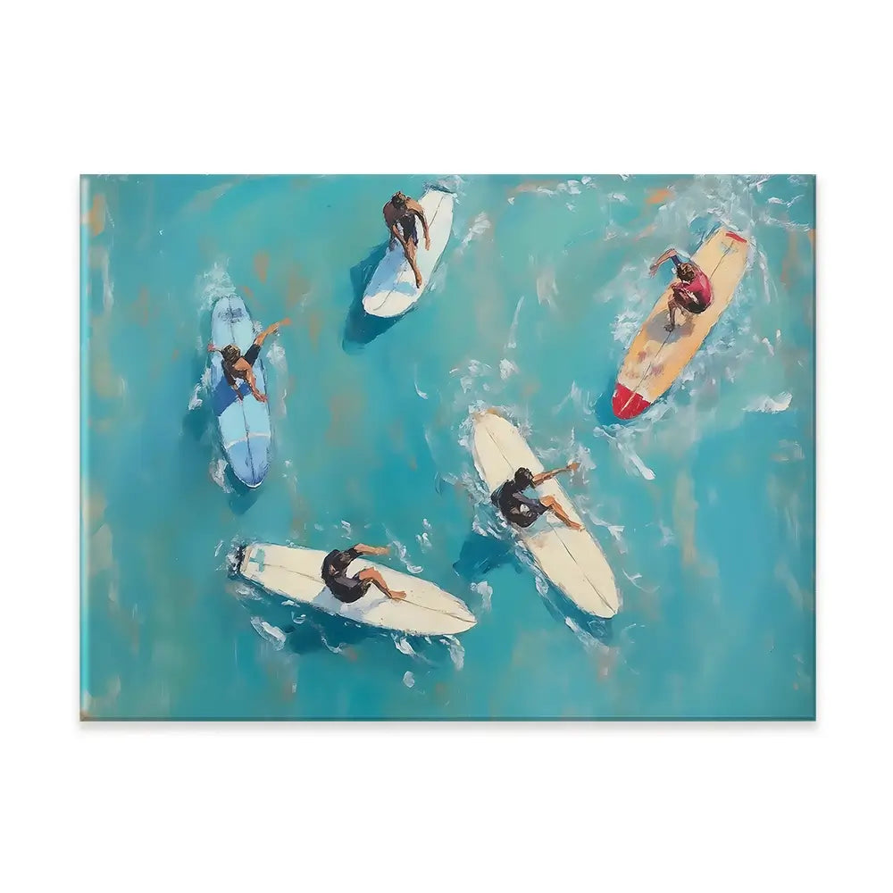 Group Of Surfers Canvas Print Group Of Surfers Canvas Print wall art product NiniArt - Independent