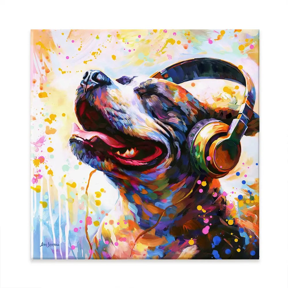 Happy Beats Canvas Print Happy Beats Canvas Print wall art product Leon Devenice