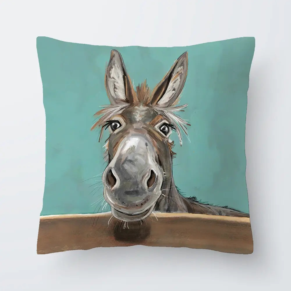 Happy Donkey Cushion Happy Donkey Cushion wall art product Independent