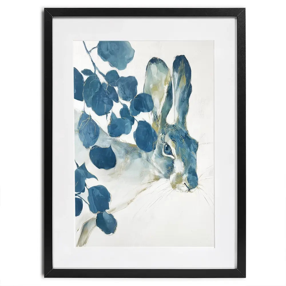 Hare Among Eucalptus Framed Art Print Hare Among Eucalptus Framed Art Print wall art product Chromatic Storm Studio