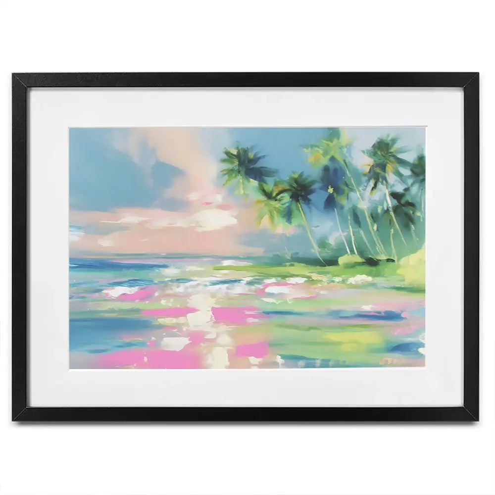 Hazy Sea View Framed Art Print Hazy Sea View Framed Art Print wall art product Franklyn Gregory - Independent