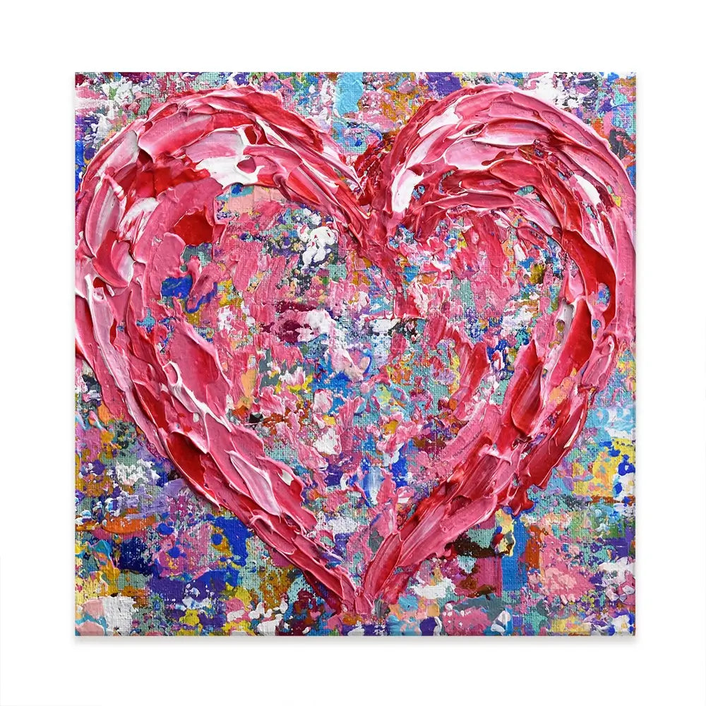 Heart Square Canvas Print Heart Square Canvas Print wall art product Olga Tkachyk