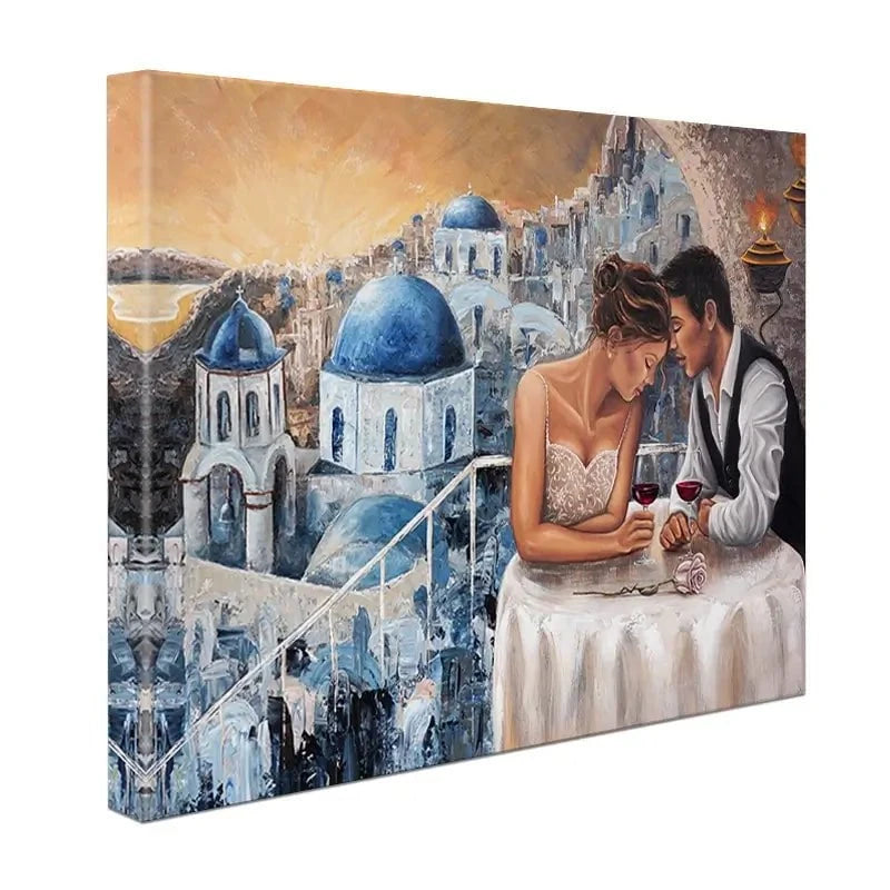 Heaven On Earth Santorini Canvas Print Heaven On Earth Santorini Canvas Print wall art product Isabella Karolewicz