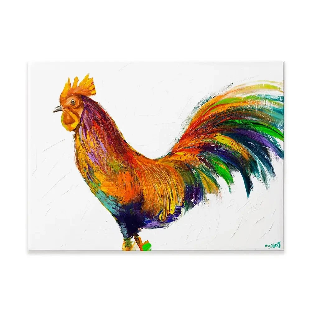 Here Comes The Rooster Canvas Print Here Comes The Rooster Canvas Print wall art product Osnat Tzadok