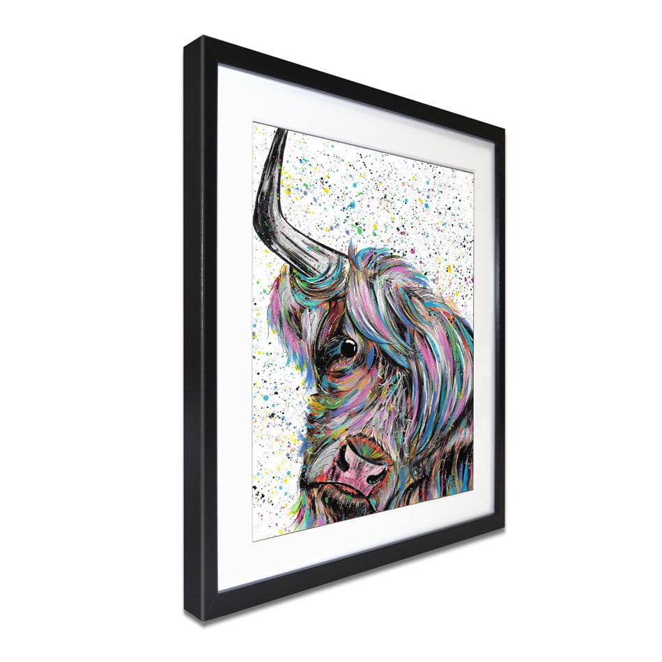 Highland Cow Annie Framed Art Print Highland Cow Annie Framed Art Print wall art product Emma LC Art