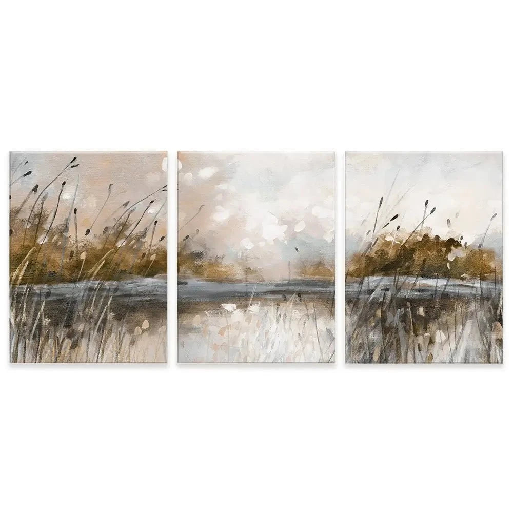 Honeybloom Lake View Trio Canvas Print Honeybloom Lake View Trio Canvas Print wall art product Carol Robinson