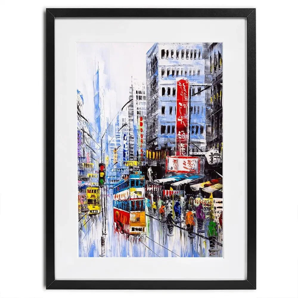 Hong Kong Street View Framed Art Print Hong Kong Street View Framed Art Print wall art product CYC / Shutterstock