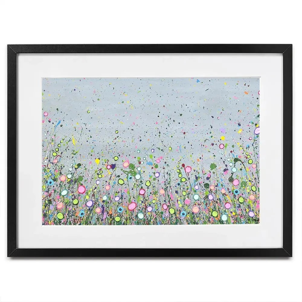 Hope Dances In The Flowers Framed Art Print Hope Dances In The Flowers Framed Art Print wall art product Jo Gough