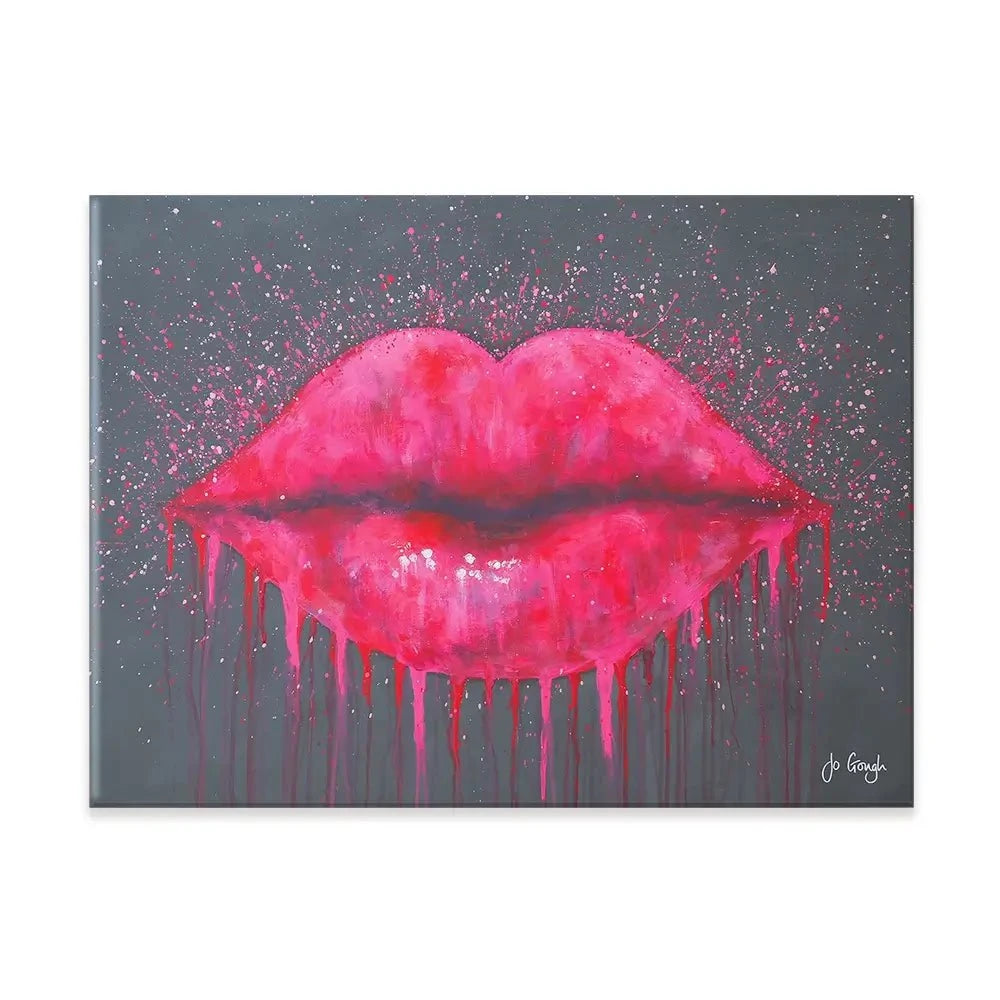 Hot Lips Canvas Print Hot Lips Canvas Print wall art product Jo Gough