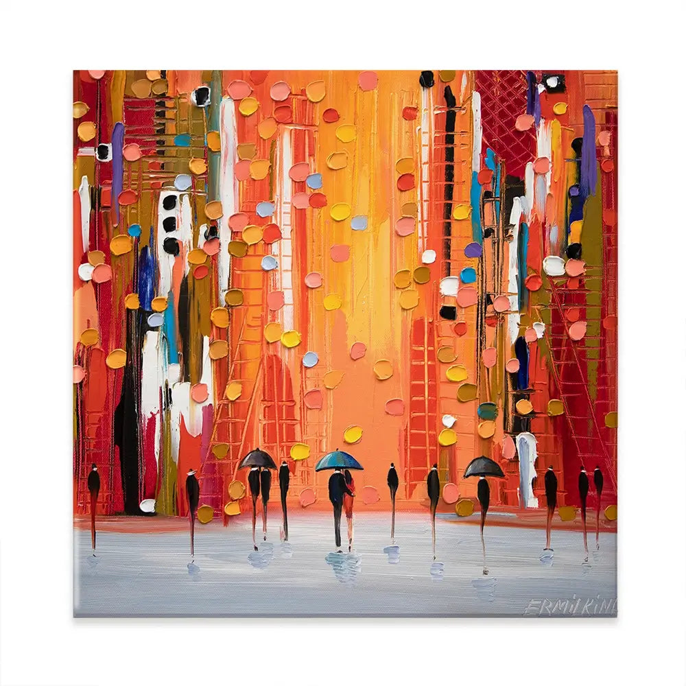 Hot Rainy Sunset Canvas Print Hot Rainy Sunset Canvas Print wall art product Ekaterina Ermilkina