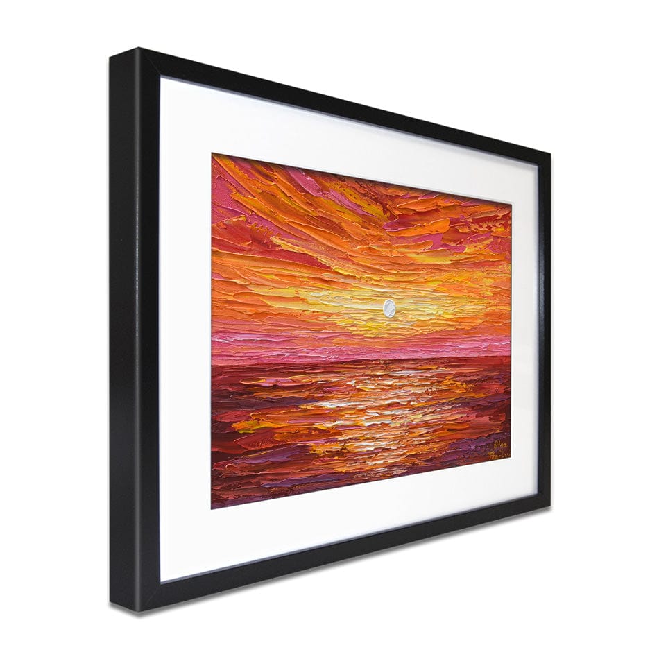 Hot Summer Sunset Framed Art Print wall art product Olga Tkachyk