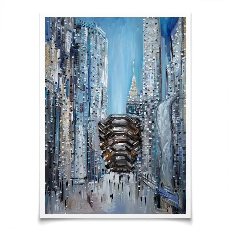 Hudson Yards Art Print Hudson Yards Art Print wall art product Ekaterina Ermilkina