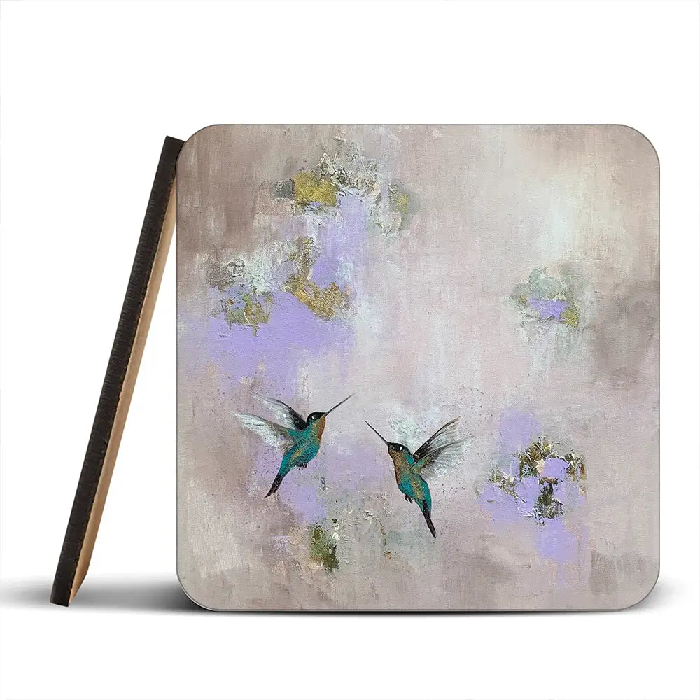 Hummingbirds Delight Coaster Set Hummingbirds Delight Coaster Set wall art product Laure Bury