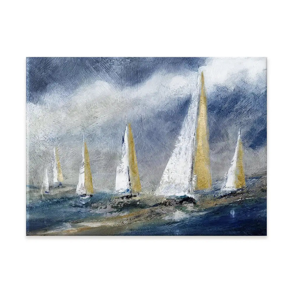 Indigo Swells Canvas Print Indigo Swells Canvas Print wall art product Carol Robinson