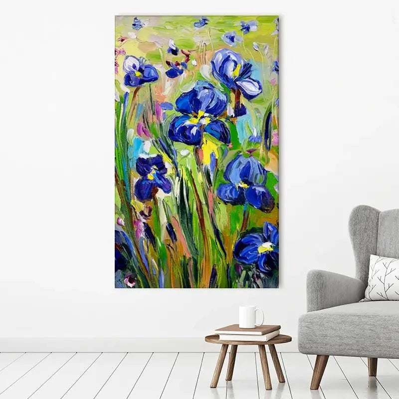 Iris Garden Canvas Print Iris Garden Canvas Print wall art product Ekaterina Ermilkina
