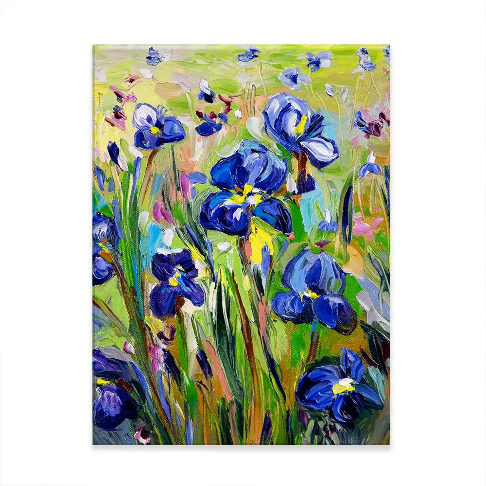 Iris Garden Canvas Print Iris Garden Canvas Print wall art product Ekaterina Ermilkina