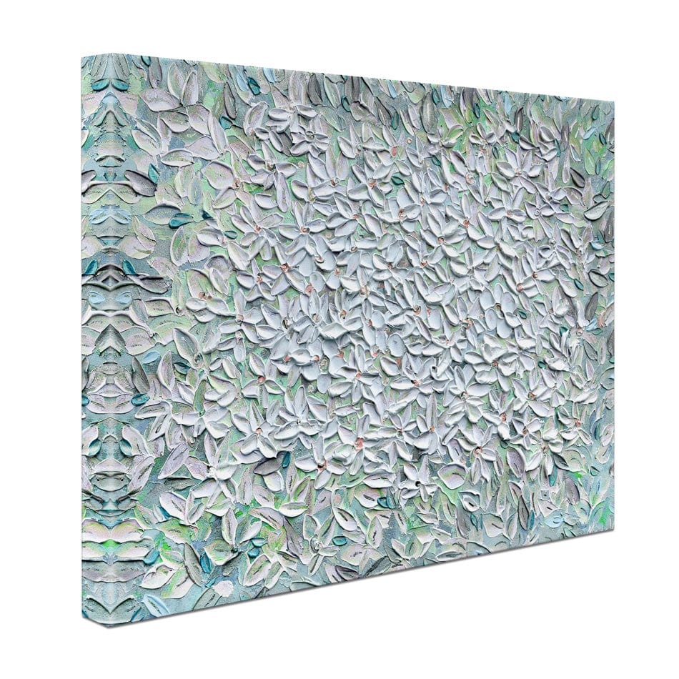 Jasmine Mint Green Canvas Print wall art product Expression By Nada