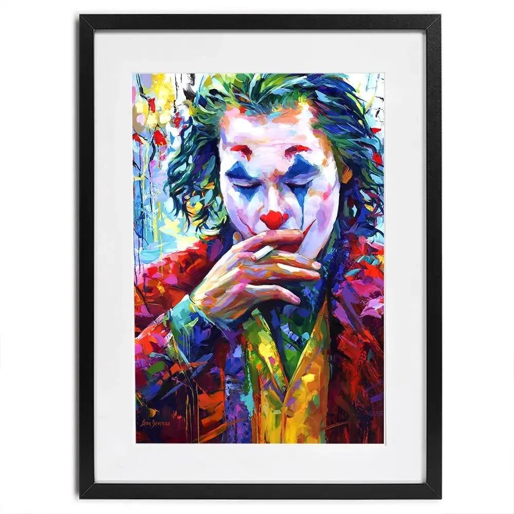 Joker Framed Art Print Joker Framed Art Print wall art product Leon Devenice