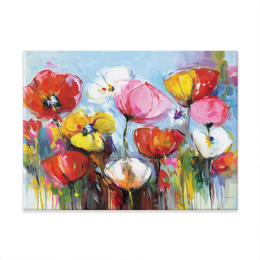 Joyful Flowers Canvas Print Joyful Flowers Canvas Print wall art product Leon Devenice